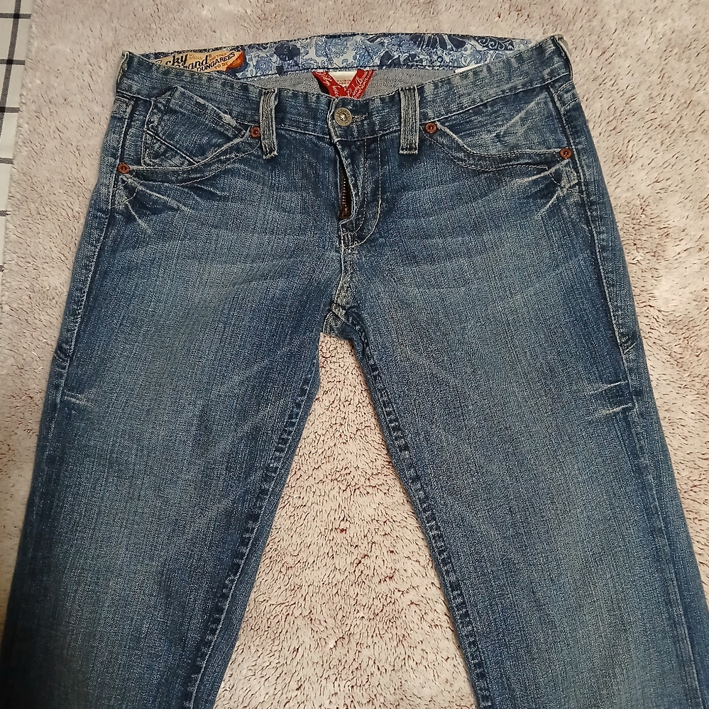 Women's Lucky Brand Dungarees of America,  Too tough to die Jeans.